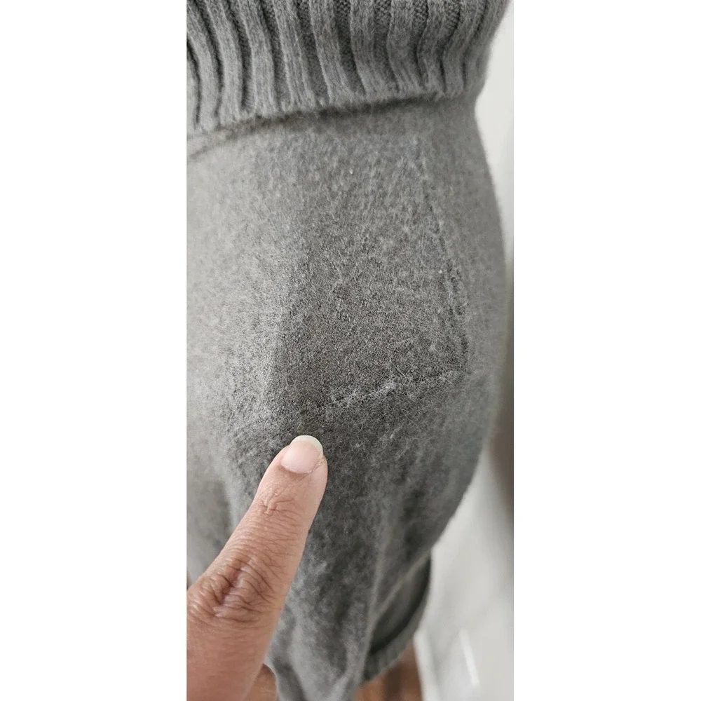 Vince cashmere Turtleneck Sweater Size XS Gray 100% cashmere‎ ribbed foldover